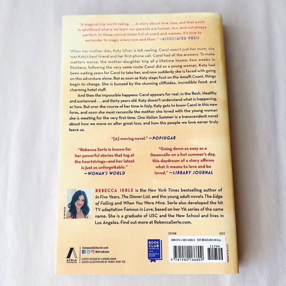 One Italian Summer by Rebecca Serle Paperback Book - Picture 2 of 4